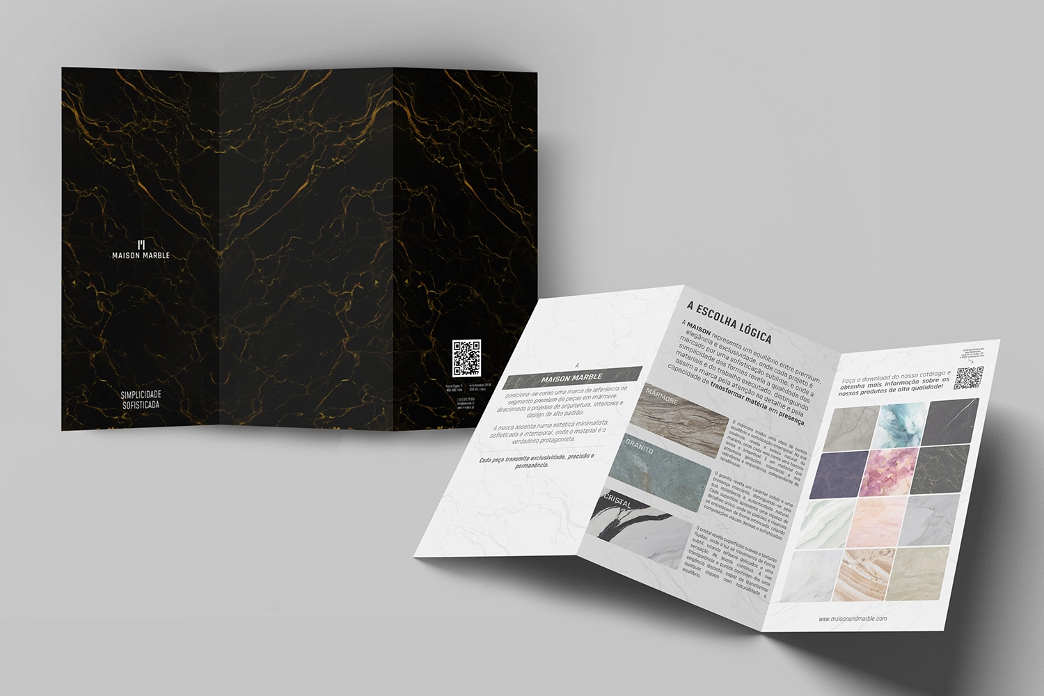 Maison Marble Trifold Brochure